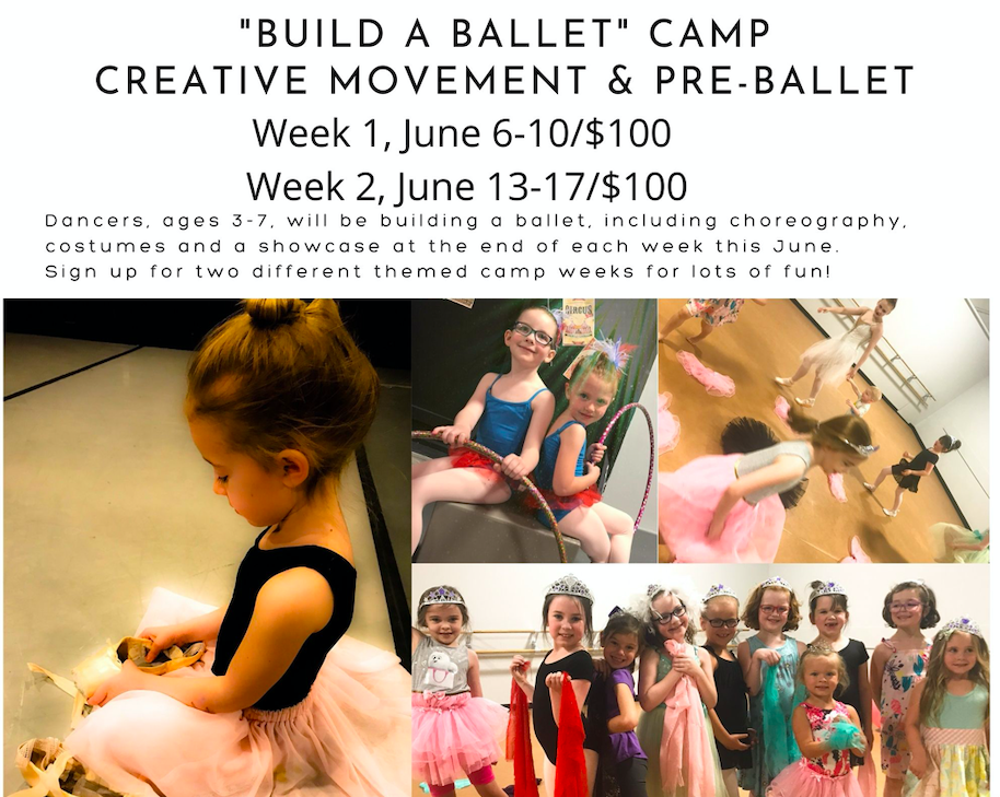 School of Ballet Indiana summer ballet course, Evansville.